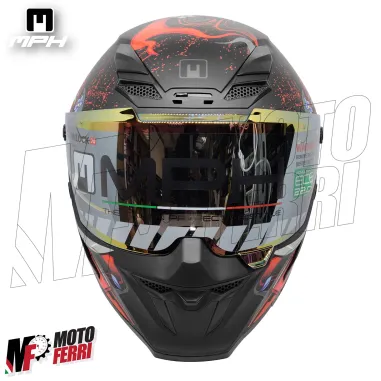 Casco Integrale MPH Blade Demone - Doppia Visiera - Pinlock - Visierino Parasole - 22.06