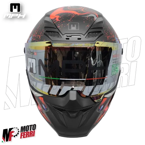 Casco Integrale MPH Blade Demone - Doppia Visiera - Pinlock - Visierino Parasole - 22.06