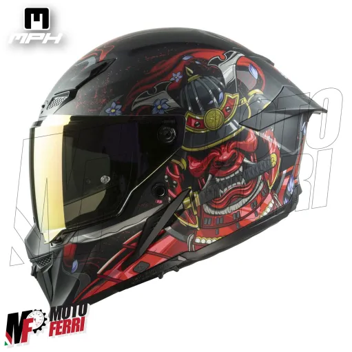 Casco Integrale MPH Blade Demone - Doppia Visiera - Pinlock - Visierino Parasole - 22.06