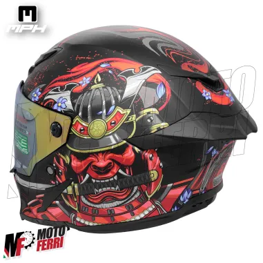 Casco Integrale MPH Blade Demone - Doppia Visiera - Pinlock - Visierino Parasole - 22.06