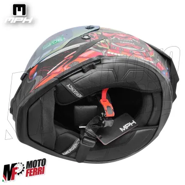 Casco Integrale MPH Blade Demone - Doppia Visiera - Pinlock - Visierino Parasole - 22.06