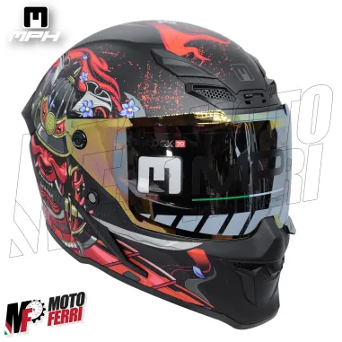 Casco Integrale MPH Blade Demone - Doppia Visiera - Pinlock - Visierino Parasole - 22.06