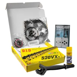 MF8447 Kit Trasmissione DID Kawasaki Z750 2004 / 2012 Corona 43 Pignone 15 Catena