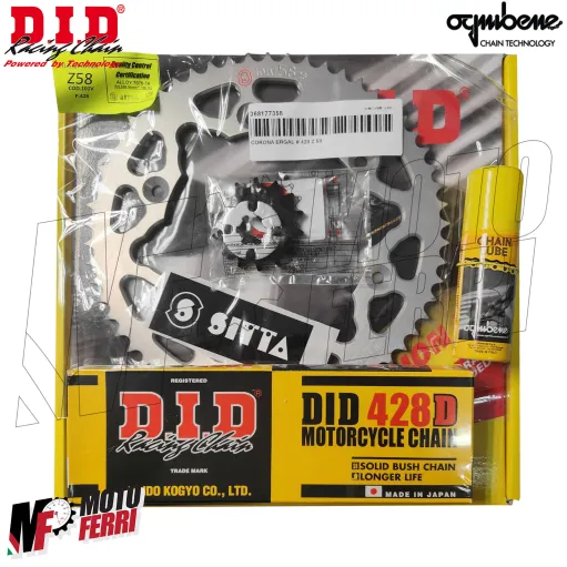 MF8449 Kit Trasmissione DID Fantic Caballero 125 2018 / 2024 Corona 58 Pignone 14