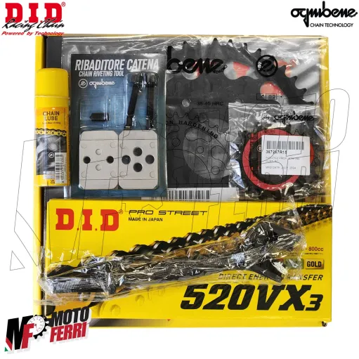 MF7727 Kit DID Trasmissione KTM 390 Adventure 20/24 Corona 45 Pignone 15 Catena