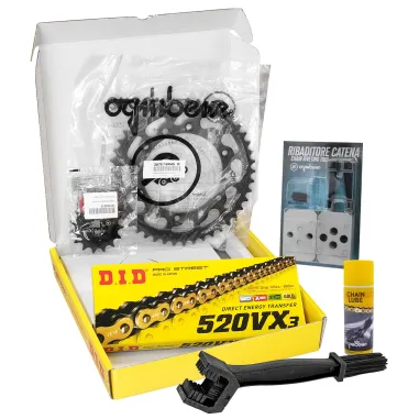 MF3383 Kit Trasmissione DID Yamaha XT660Z Tenerè 2008/2015 Corona 45 Pignone 15