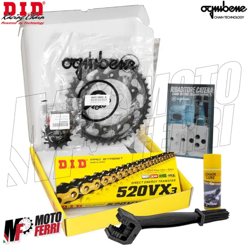 MF3383 Kit Trasmissione DID Yamaha XT 660 R / X (2004-2011) Corona 45 Pignone 15