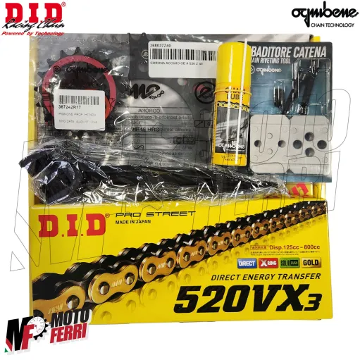 MF7428 Kit Trasmissione DID Honda XADV 750 (17/25) Catena Corona 40 Pignone 17