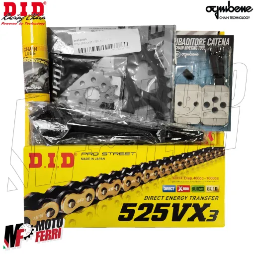 MF7424 Kit DID Royal Enfield Himalayan 400 2017/2024 Catena Corona 38 Pignone 15