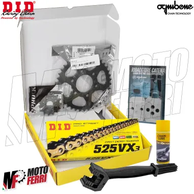 MF7424 Kit DID Royal Enfield Himalayan 400 da 2017 a 2024 Corona 38 Pignone 15