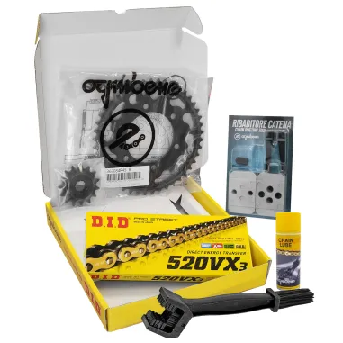 MF8450 Kit Trasmissione DID Ducati Monster 696 - Corona 45 Pignone 15 Catena VX3