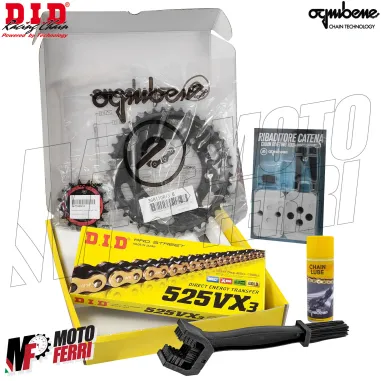 MF8451 Kit Trasmissione DID Yamaha XSR 700 2016-2024 Corona 43 Pignone 16 Catena