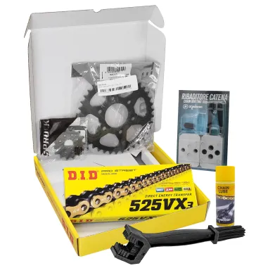 MF7424 Kit DID Royal Enfield Scram 411 2022/2025 Catena VX3 Corona 38 Pignone 15