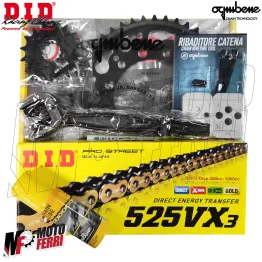 MF8452 Kit Trasmissione DID Yamaha MT-09 (2013-2020) Corona 45 Pignone 16 Catena 2