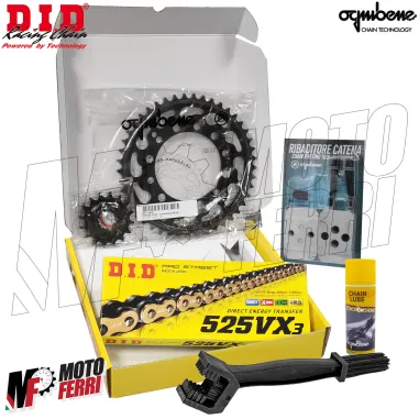 MF8452 Kit Trasmissione DID Yamaha XSR 900 2016/2017 Corona 45 Pignone 16 Catena