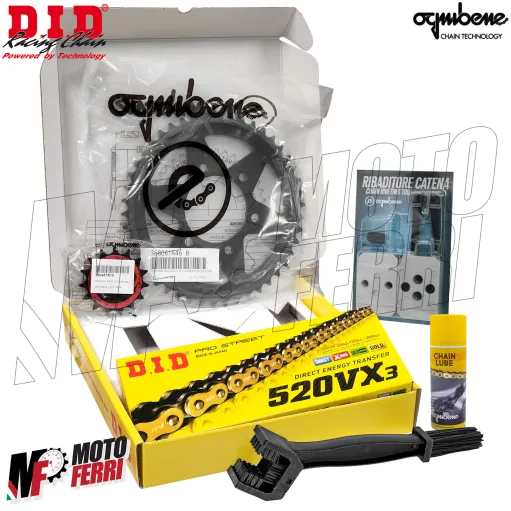 MF7851 Kit DID per CF Moto 650GT 2020/2024 - Corona 46 Pignone 15 Catena 520