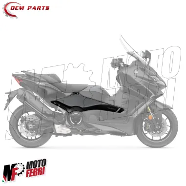 MF8479 Carena Destra Tunnel Centale Nero Lucido Yamaha TMax 560 2022 2023 2024