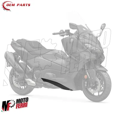 MF8480 Spoiler Sotto Pedana Destro Nero Opaco Yamaha TMax 560 2022 2023 2024
