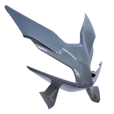 MF8485 Carena Scudo Anteriore Grigio Nardò Lucido Yamaha TMax 560 2022 2023 2024