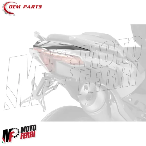 MF8488 Carena Codino Posteriore Yamaha TMax 560 2022 2023 2024 - Grigio Nardò