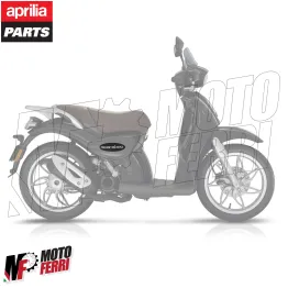 MF6338 Adesivo Carena Posteriore Cromata Originale Aprilia Scarabeo 50 2014/2018 2