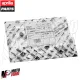 MF6338 Adesivo Carena Posteriore Cromata Originale Aprilia Scarabeo 50 2014/2018