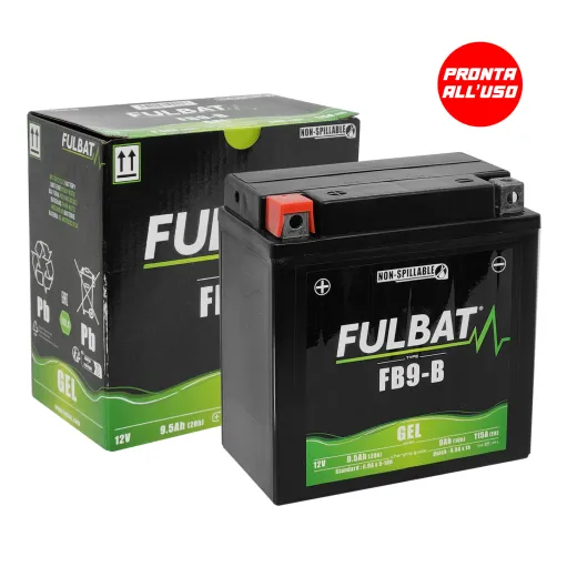 MF8501 Batteria Gel YB9-B 9Ah FulBat pronta all'uso Vespa PX PE 125 150 200