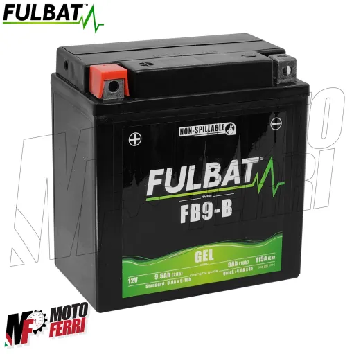 MF8501 Batteria Gel YB9-B 9Ah FulBat pronta all'uso Vespa PX PE 125 150 200