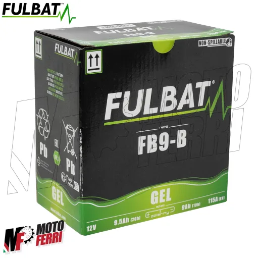 MF8501 Batteria Gel YB9-B 9Ah FulBat pronta all'uso Vespa PX PE 125 150 200