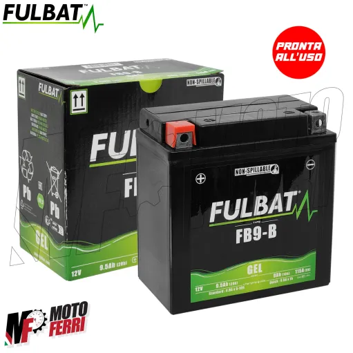 MF8501 Batteria Gel YB9-B 9Ah FulBat pronta all'uso Vespa PX PE 125 150 200