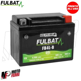MF8504 Batteria Gel YB4L-B 5Ah Fulbat Booster BWS F12 F15 Aerox Nitro Zip NRG SP ET2 Ark 491 50 2T 2