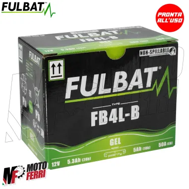MF8504 Batteria Gel YB4L-B 5Ah Fulbat Booster BWS F12 F15 Aerox Nitro Zip NRG SP ET2 Ark 491 50 2T