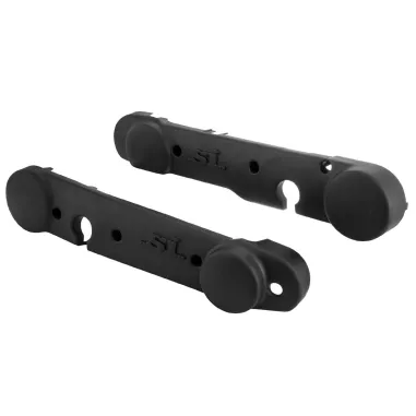 MF0075 Coppia Carterini Cover Laterali Plastica Neri Nero Piaggio SI / FL2