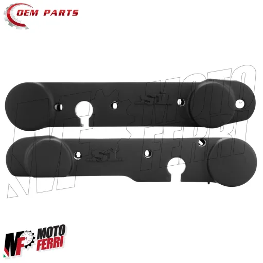 MF0075 Coppia Carterini Cover Laterali Plastica Neri Nero Piaggio SI / FL2