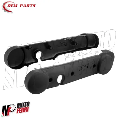 MF0075 Coppia Carterini Cover Laterali Plastica Neri Nero Piaggio SI / FL2