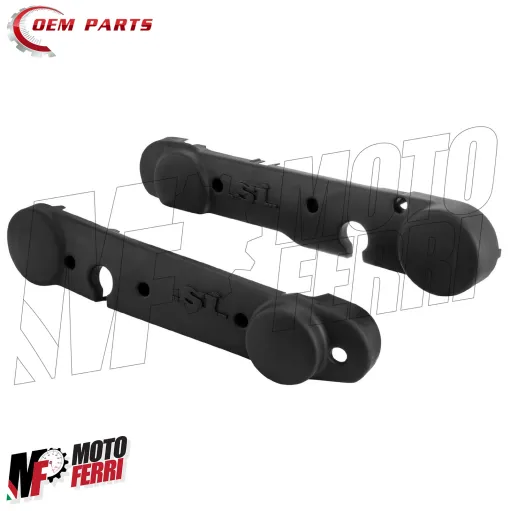 MF0075 Coppia Carterini Cover Laterali Plastica Neri Nero Piaggio SI / FL2