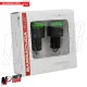 MF7051 Stabilizzatori Manubrio Barracuda B-Lux Verde Nero CNC Universale Moto