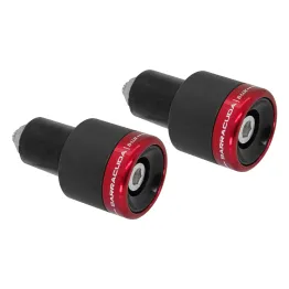 MF2497 Stabilizzatori Manubrio Barracuda B-Lux Rosso Nero CNC Universale Moto
