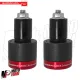 MF2497 Stabilizzatori Manubrio Barracuda B-Lux Rosso Nero CNC Universale Moto
