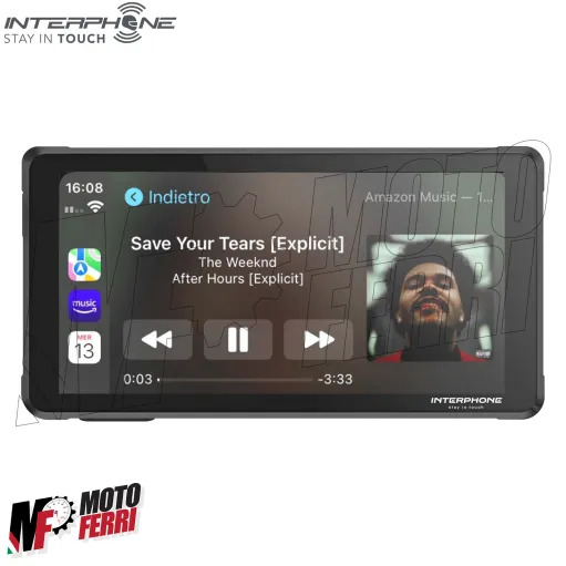 MF8534 Carplay Interphone RideSync display touch 5.5 Android Apple Moto Scooter