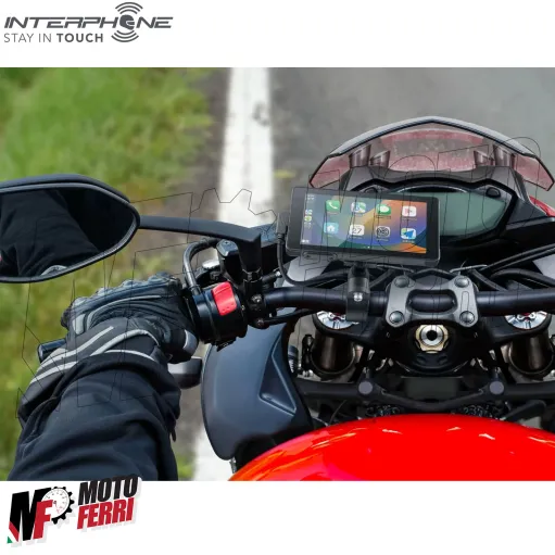 MF8534 Carplay Interphone RideSync display touch 5.5 Android Apple Moto Scooter