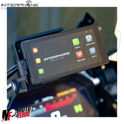 MF8534 Carplay Interphone RideSync display touch 5.5 Android Apple Moto Scooter