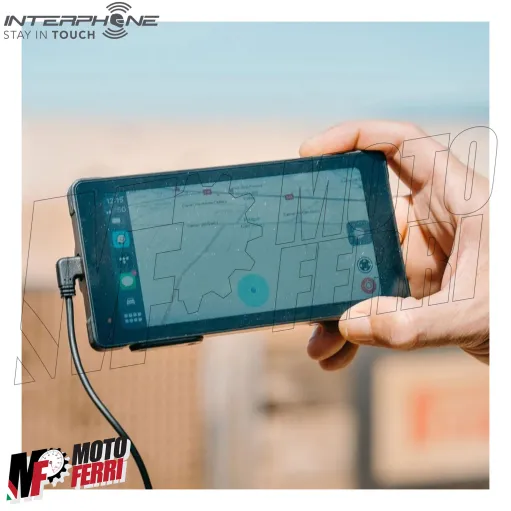 MF8534 Carplay Interphone RideSync display touch 5.5 Android Apple Moto Scooter