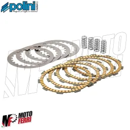 MF1555 DISCHI FRIZIONE POLINI MOTORE MINARELLI AM6 AM345 CON MOLLE RINFORZATE 2