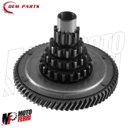 MF8543 Ingranaggio Albero Cambio Completo Z 12 13 17 21 - Z 68 Vespa PX 125 150 2