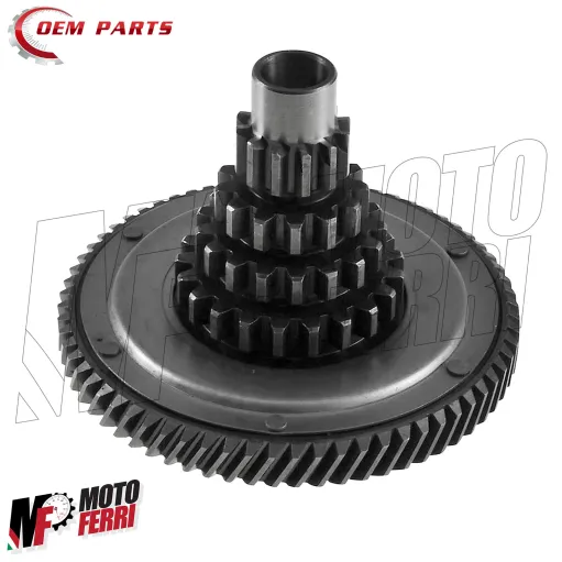 MF8543 Ingranaggio Albero Cambio Completo Z 12 13 17 21 - Z 68 Vespa PX 125 150
