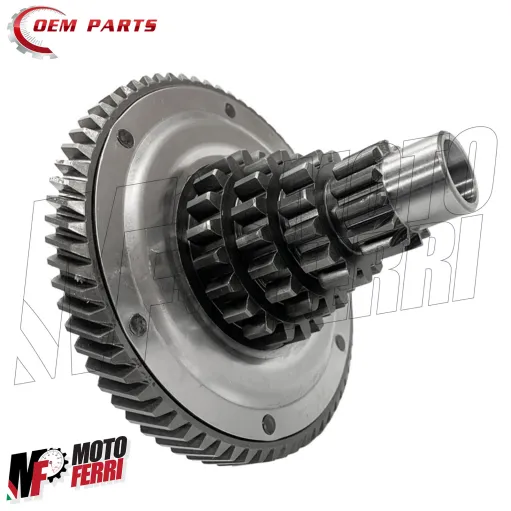 MF8543 Ingranaggio Albero Cambio Completo Z 12 13 17 21 - Z 68 Vespa PX 125 150