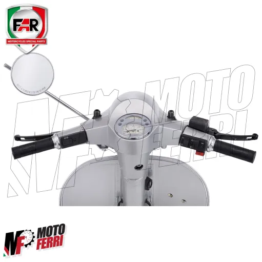MF8551 Specchietto Regolabile SX / DX Cromato Vespa Special ET3 Primavera PX PE