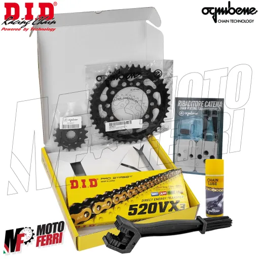 MF8561 Kit Trasmissione DID Aprilia RS 660 da 2021 a 2026 Corona 43 Pignone 17