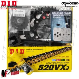 MF8561 Kit Trasmissione DID Aprilia Tuono 660 - 2021 a 2024 Corona 43 Pignone 17 2